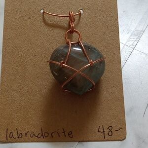 Wire Wrapped Labradorite Pendant